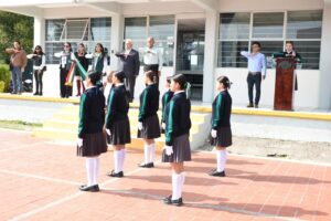 Fomenta Conalep Puebla respeto a símbolos patrios con actos cívicos